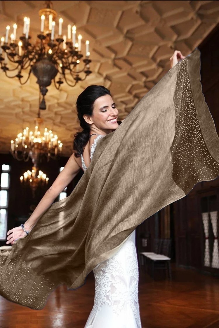 Premium Taupe Star Gazer Scarf - Soft Winter Wrap for Women & Men - Perfect for Stargazing, Outdoor Adventures & Cold Weather Fashion