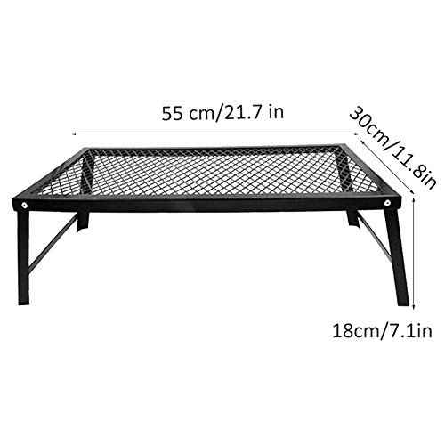Foldable Camping Grill Gate - Portable BBQ Grill Grate for Outdoor Cooking, Campfire, Picnics & Backpacking | Perfect for Camping, Hiking, and Mountaineering Adventures