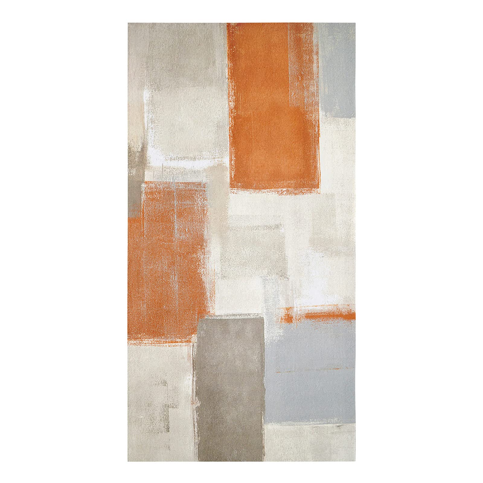 **Zadaling Premium Cotton Kitchen Towels Set - Soft & Absorbent 16x28 Inch Dish Cloths, Tea Towels & Hand Towels (1 Pack, Burnt Orange Brown Gray Graffiti Art) - Perfect for Kitchen, Bar, Restaurant & Home Decor**