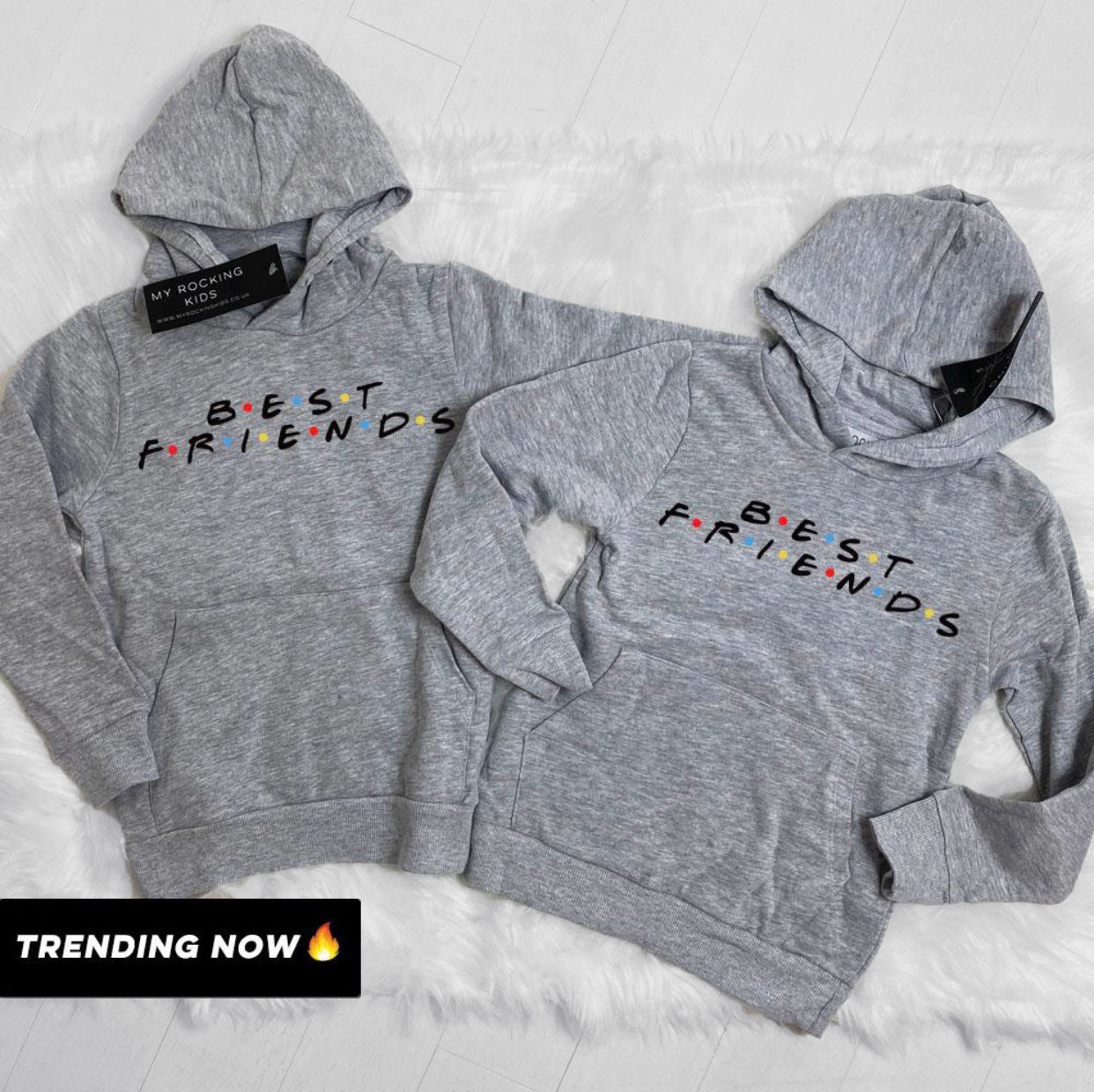 Best Friends Kids Hoodies - Cute & Comfortable Pullover for Boys & Girls | Perfect for School, Playdates & Family Outings