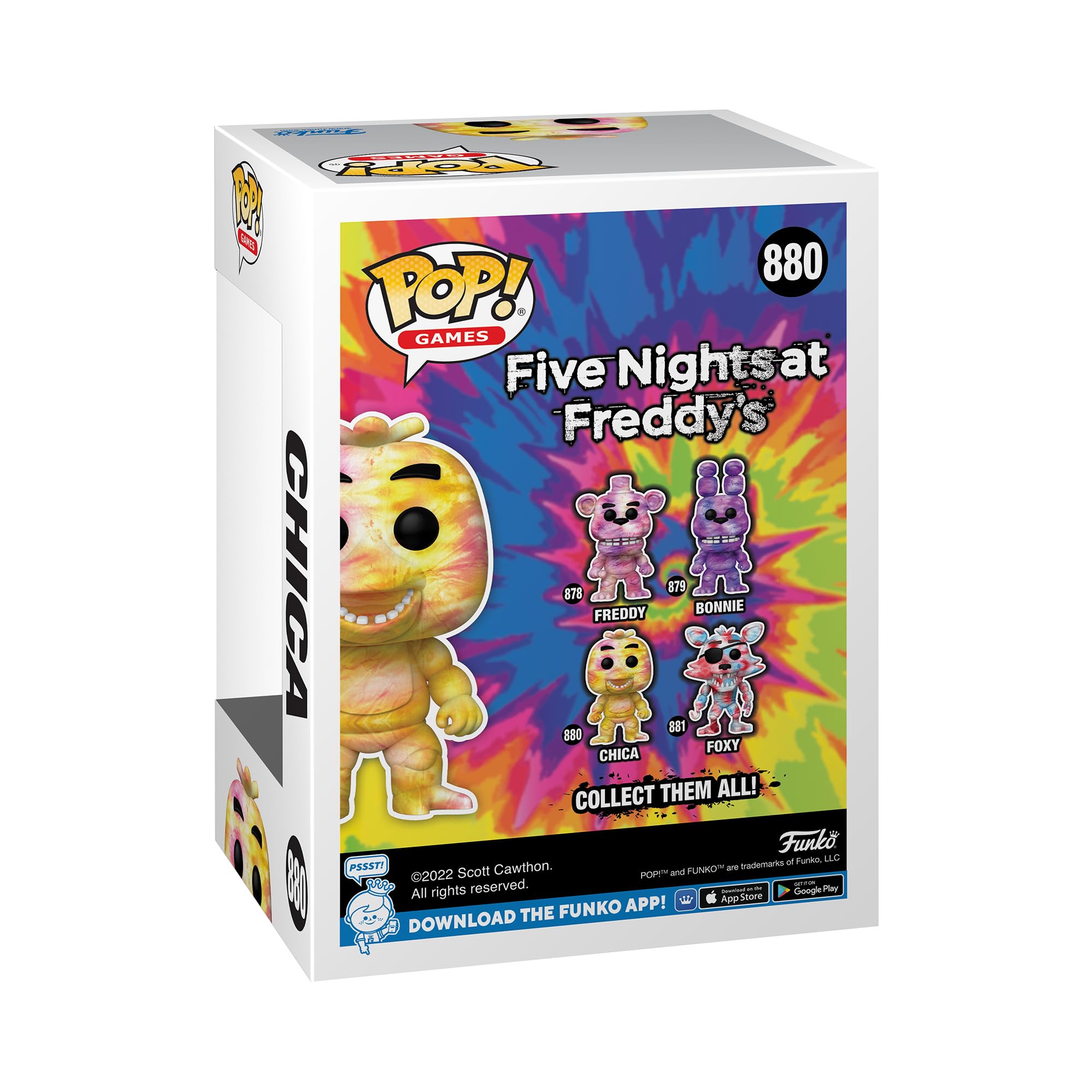 Funko Pop! Games: Five Nights at Freddy's Tie Dye Chica Collectible Figure - Perfect for Gaming Room Decor and FNAF Fan Gifts
