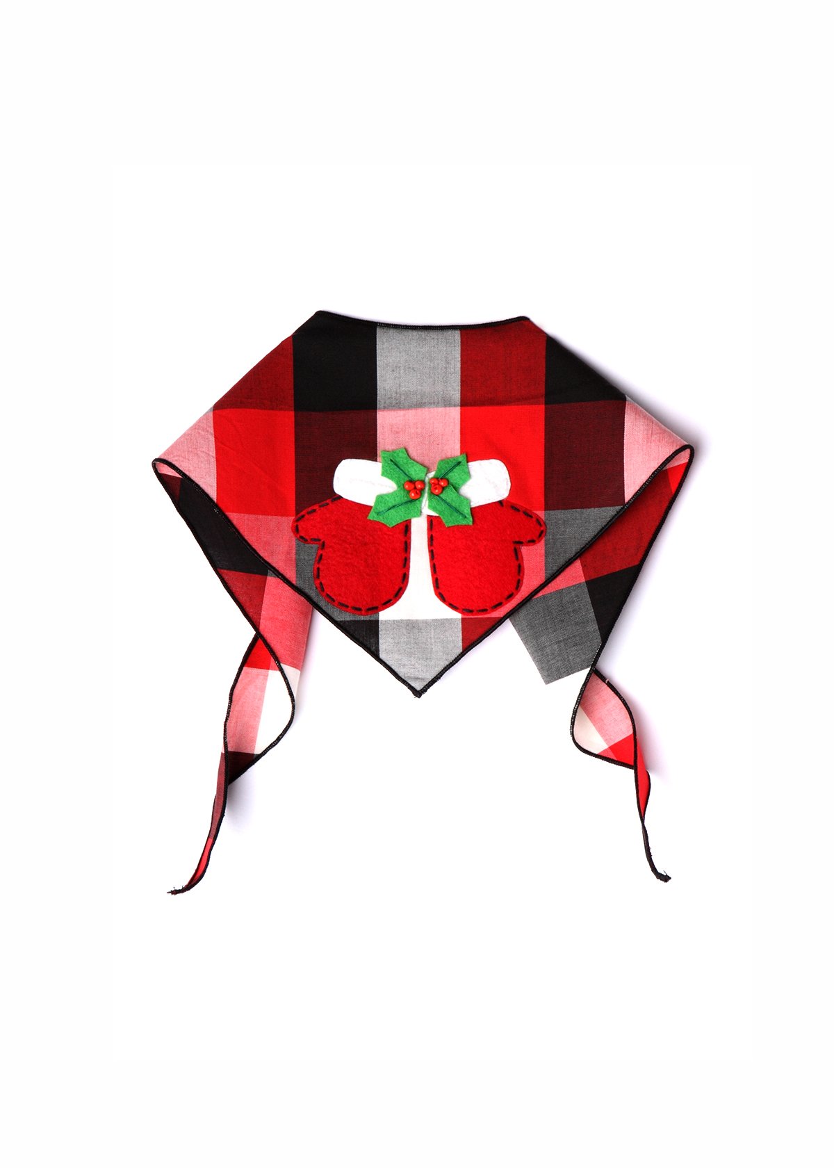 4 Pack Christmas Dog Bandanas for Medium to Large Dogs - 100% Cotton Holiday Pet Bandanas with Festive Appliques | Perfect for Holiday Photos, Gifts & Seasonal Pet Fashion