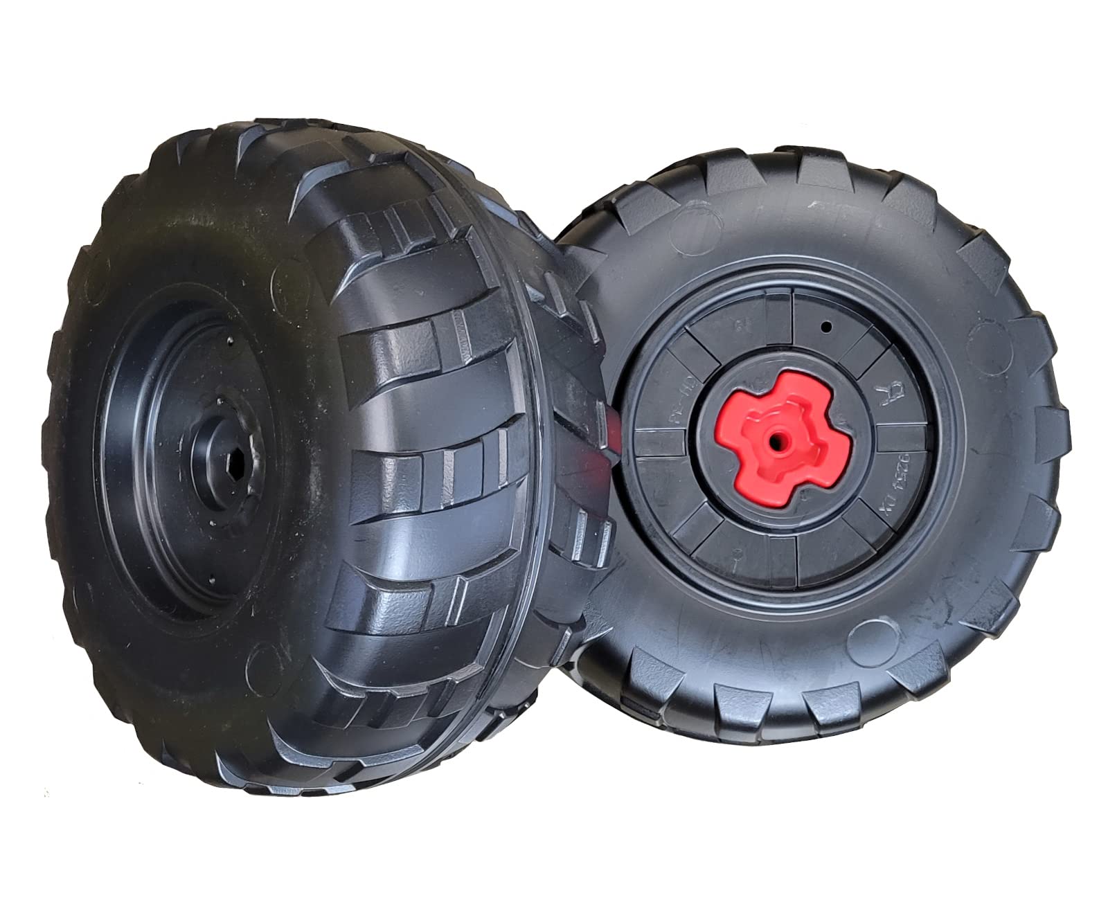 Peg Perego John Deere Gator XUV Replacement Rear Wheels - Durable Ride-On Toy Tires for Kids 6V & 12V Battery-Powered Vehicles - Perfect for Outdoor Play, Backyard Adventures & Farm-Themed Fun