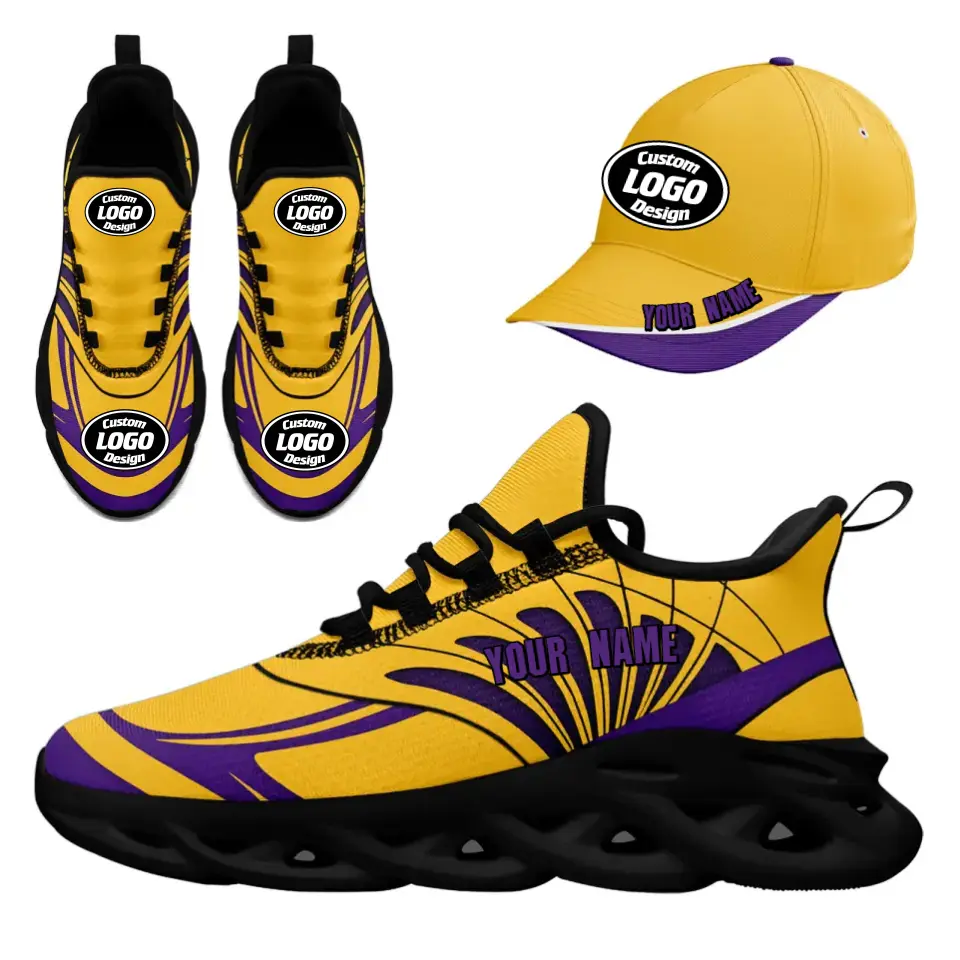 Custom Maxsoul Sneakers & Hat Combo - Personalized Athletic Shoes & Apparel Set for Gifts, Brand Promotions, Fan Festivals & Events - Perfect for Sports Enthusiasts, Streetwear Fashion & Corporate Giveaways