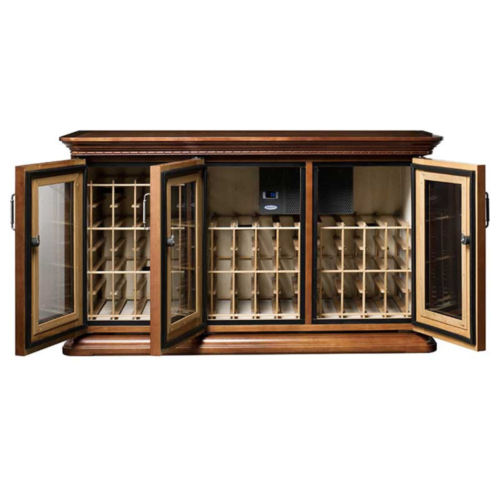 Le Cache Euro Credenza Provincial - Rustic European Style Buffet Cabinet for Dining Room, Living Room & Entryway Storage