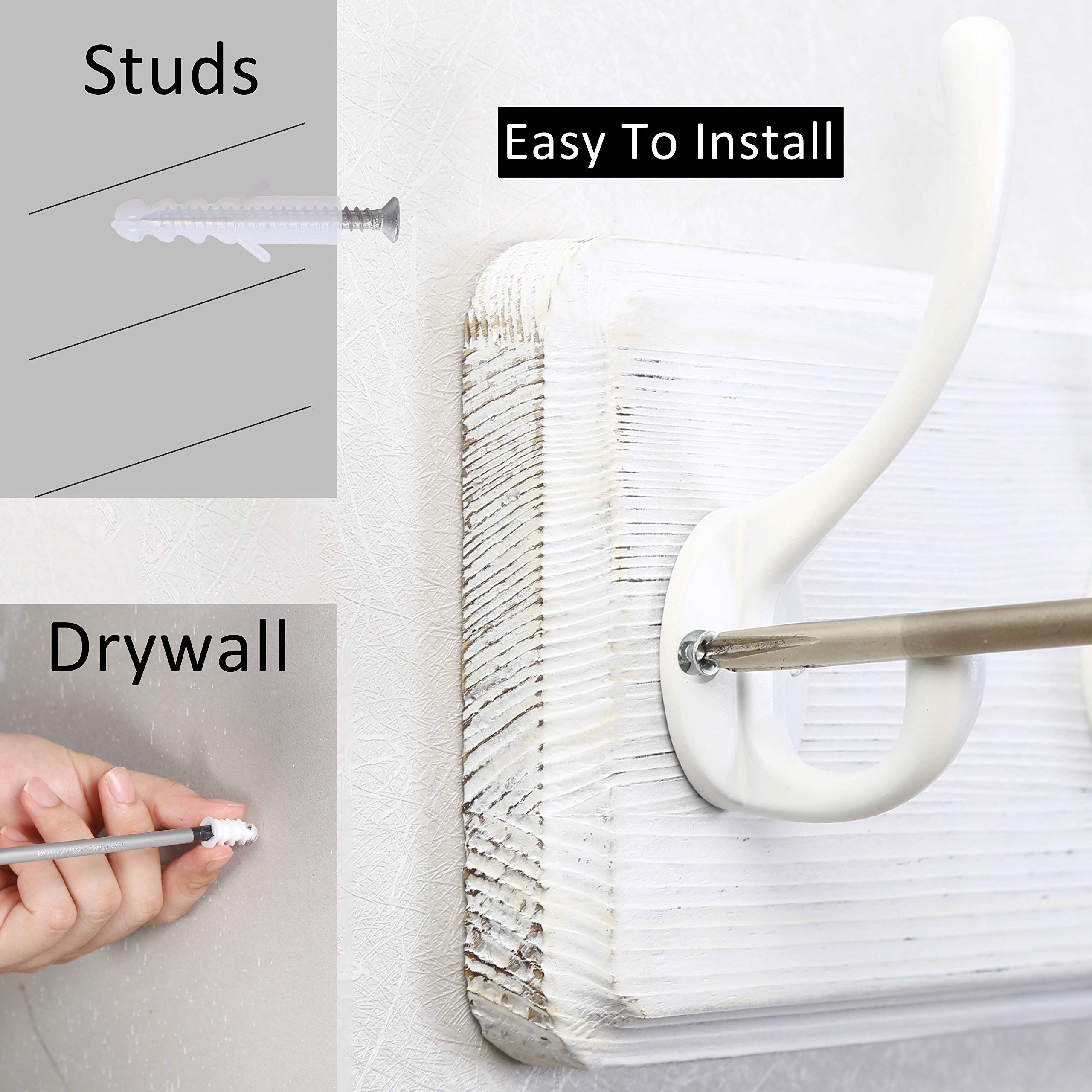 WEBI 10-Hook Wall Mounted Coat Rack - 38.9