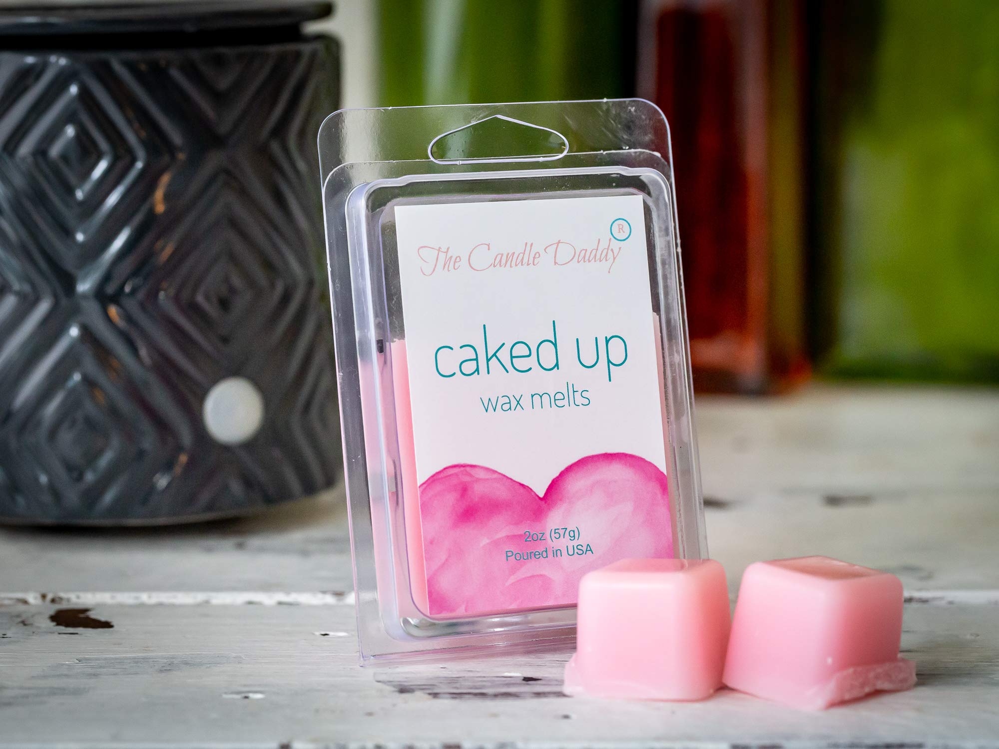Caked Up Birthday Cake Scented Wax Melts - 2oz Package - Strong Fragrance Wax Cubes for Butt Enhancement & Home Aromatherapy - Perfect for Parties, Spa Days & Romantic Evenings