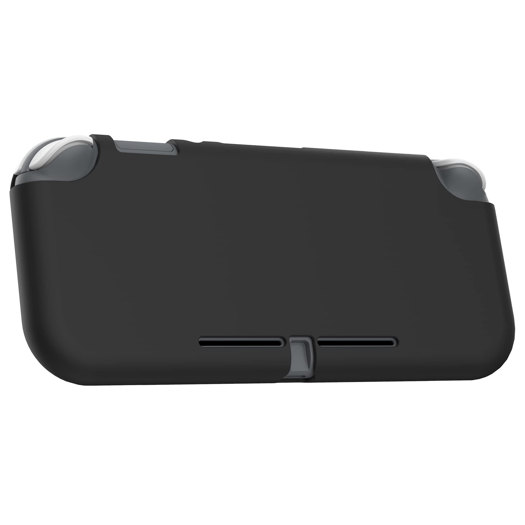 Playvital Black Custom Protective Case for Nintendo Switch Lite - Soft TPU Slim Shockproof Cover with Anti-Scratch | Perfect for Travel, Gaming, and Daily Protection