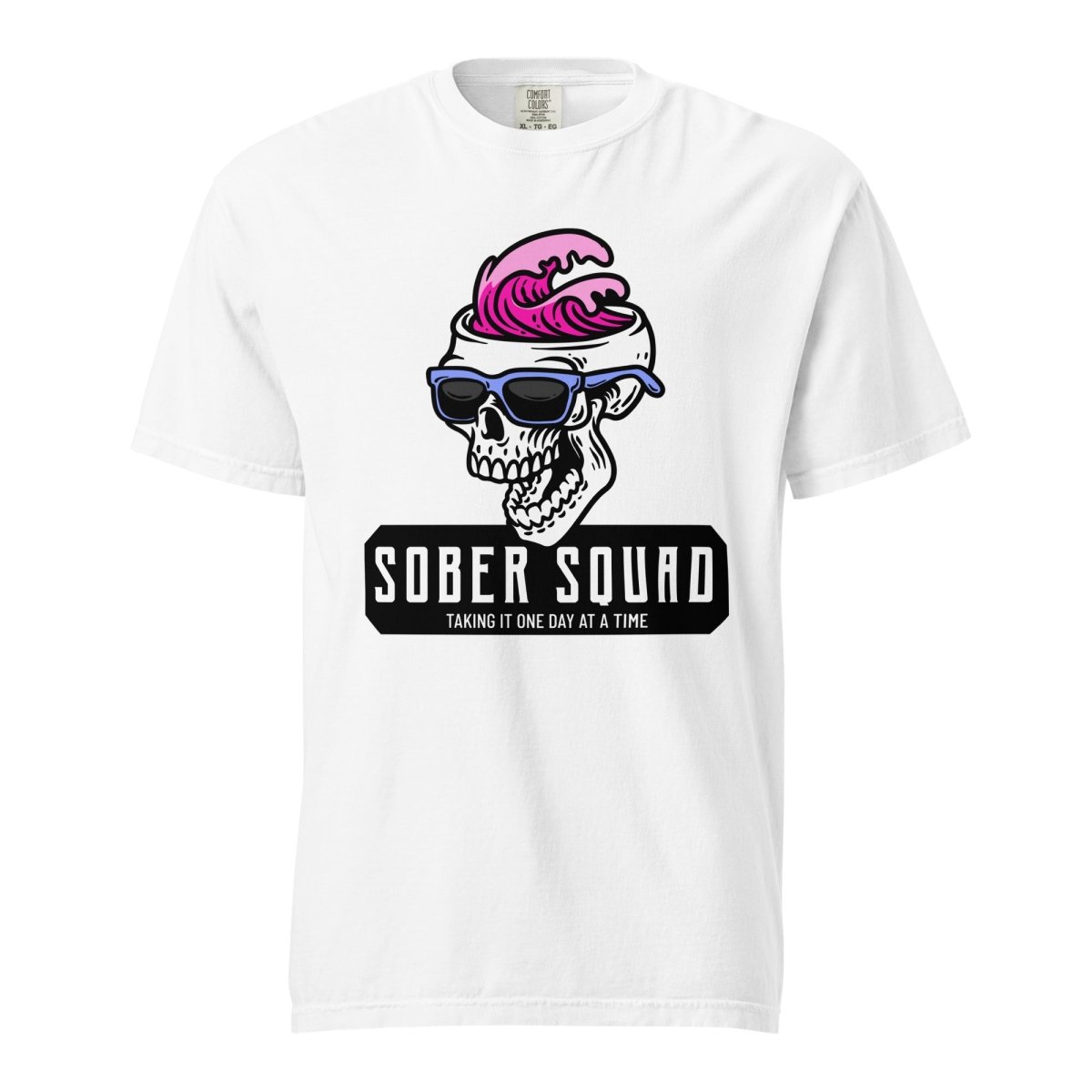 Sober Squad Unisex Heavyweight Cotton T-Shirt - Comfortable & Durable Casual Wear for Everyday Use, Gym, and Outings