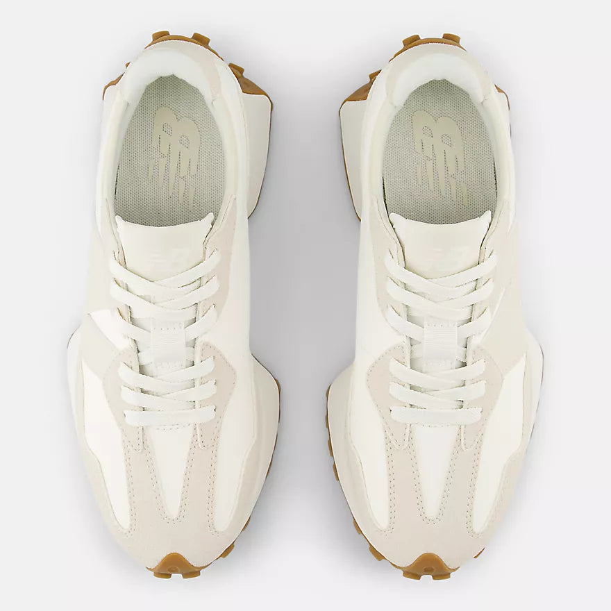 327 Sneaker for Men & Women - Linen & Sea Salt Colorway - Comfortable Casual Shoes for Walking, Running & Everyday Wear