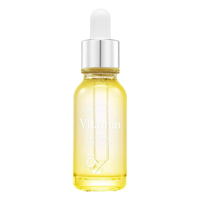 9wishes Mega Vitamin Ampoule Serum 25ml - Hydrating & Brightening Facial Treatment for Glowing Skin | Perfect for Daily Skincare Routine & Anti-Aging Care