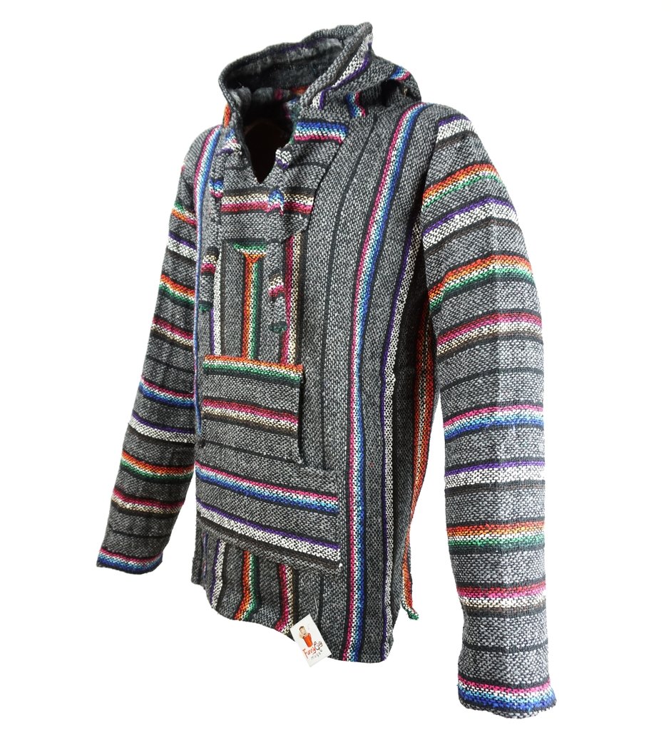 Premium Baja Hoodie Sweatshirt - Soft Pullover Poncho with Funny Guy Print | Cozy Casual Wear for Men & Women | Perfect for Beach, Camping & Outdoor Adventures