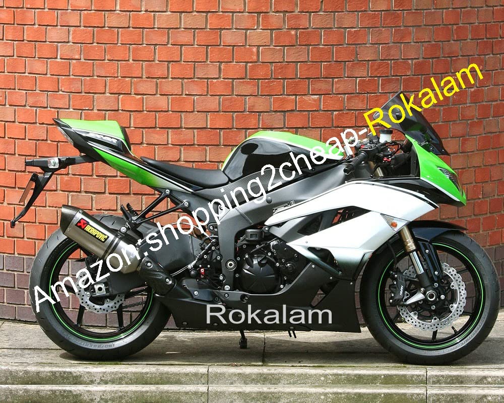 Kawasaki Ninja ZX-6R ZX6R ZX636 Fairings (2009-2012) - High-Quality Injection Molded Motorcycle Body Kit for Racing & Street Performance