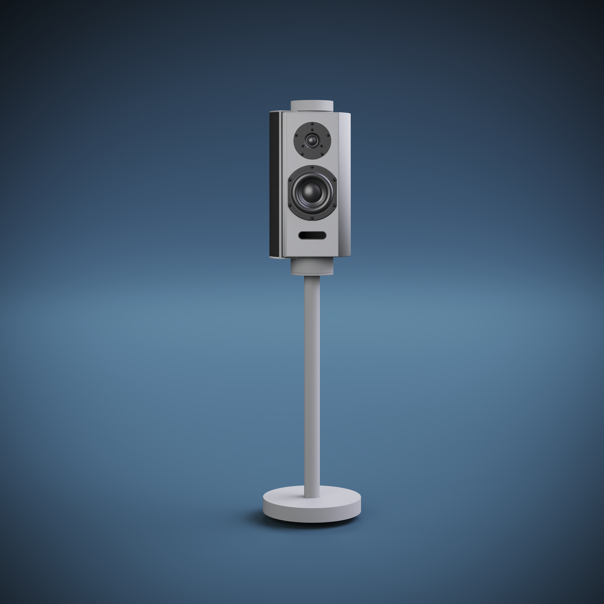 Premium Goldmund PULPSTAND Speaker Stands - Adjustable Height, Sturdy Design for Bookshelf & Floor Speakers - Perfect for Home Theater, Studio & Audiophile Setups