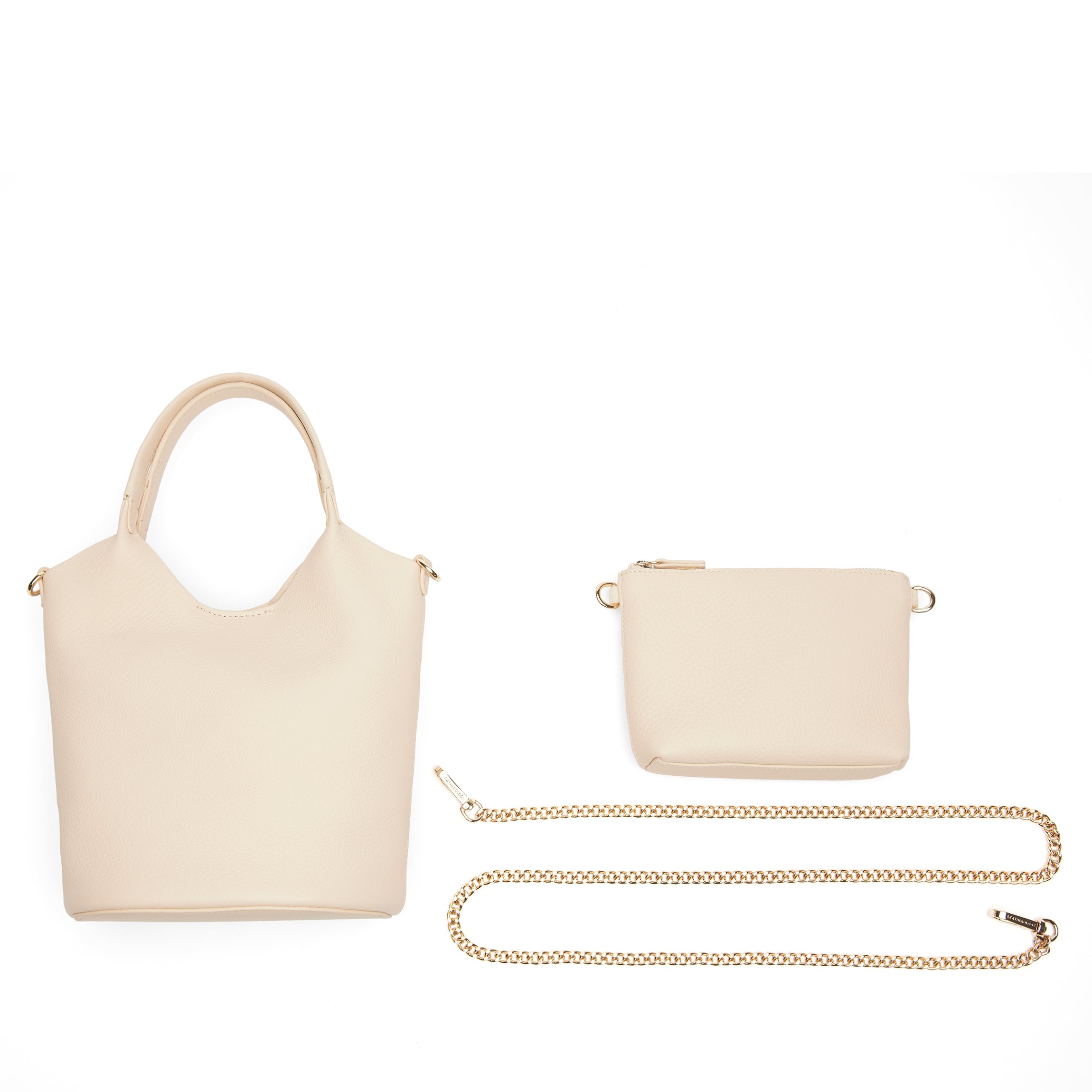 Mia Small Bucket Tote Sand - Stylish Women's Handbag for Everyday Use, Work, and Travel | Trendy Shoulder Bag with Spacious Storage