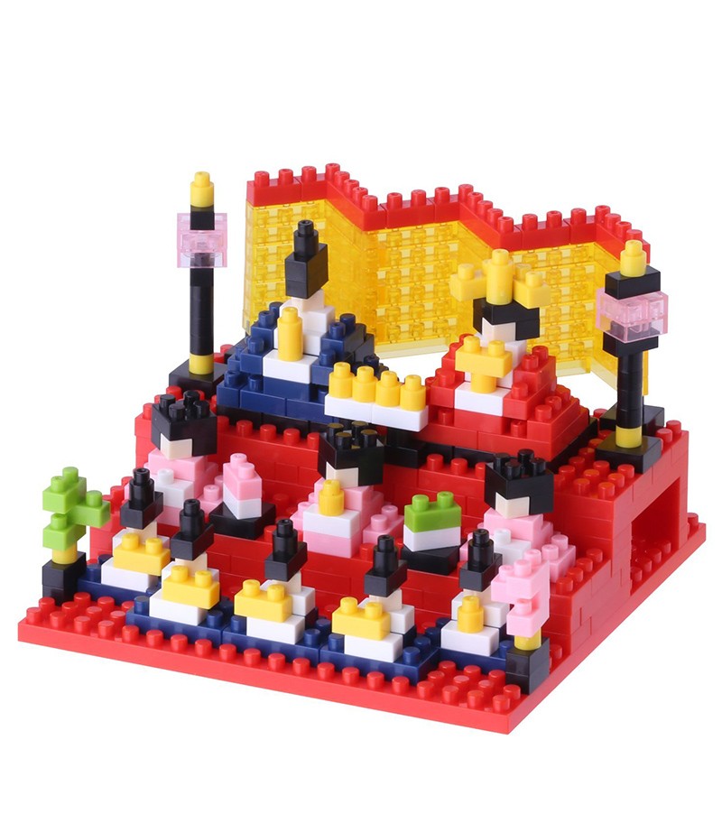 Nanoblock Hina Dolls Building Kit - NBH 100 - Mini Japanese Traditional Doll Set for Home Decoration & Collectors - Perfect for Cultural Displays, Gift Giving & Model Building Enthusiasts
