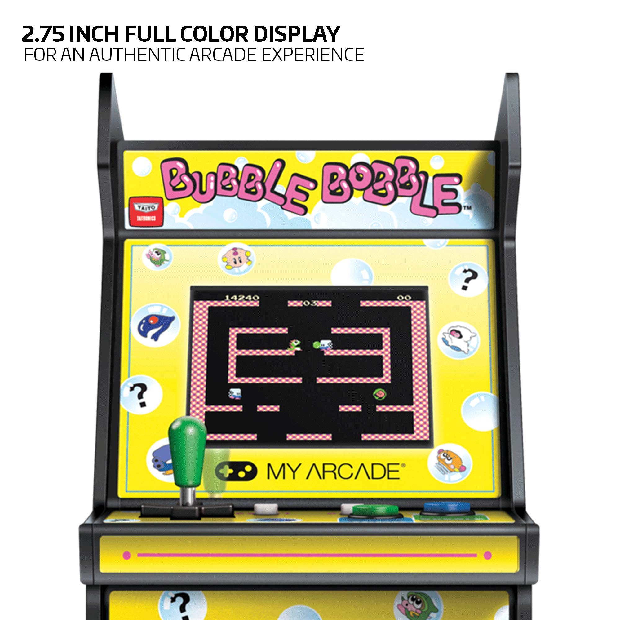 My Arcade Micro Player Bubble Bobble - Mini Retro Arcade Machine with 100 Classic Games - Perfect for Home, Office & Gamer Collectors