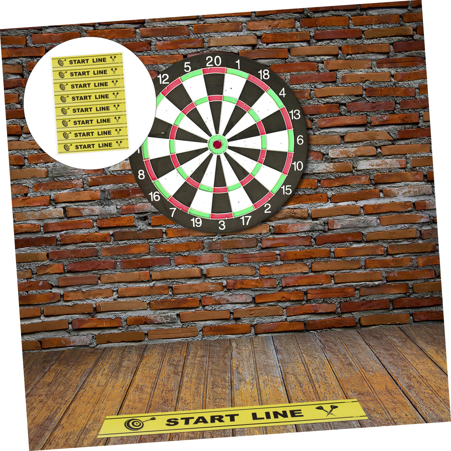 KITANDOVE Game Ground Marker Set - Durable Throwing Game Supplies for Outdoor Parties, Backyard Games & Family Game Nights - Perfect for Cornhole, Yard Pong & Tailgating Events