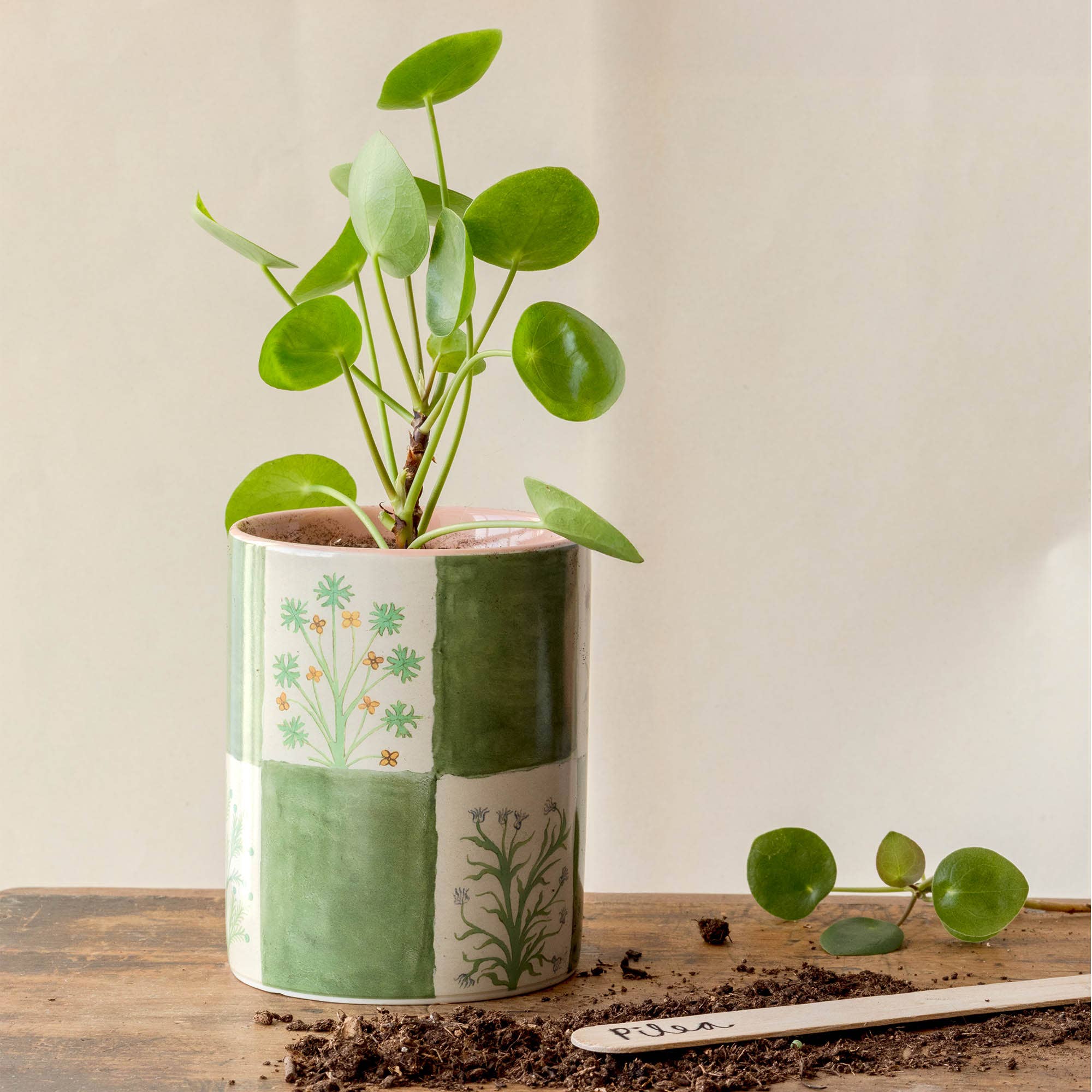 Everything Pot with Illustrated Herbs - Perfect for Cooking, Serving & Decorating Your Kitchen
