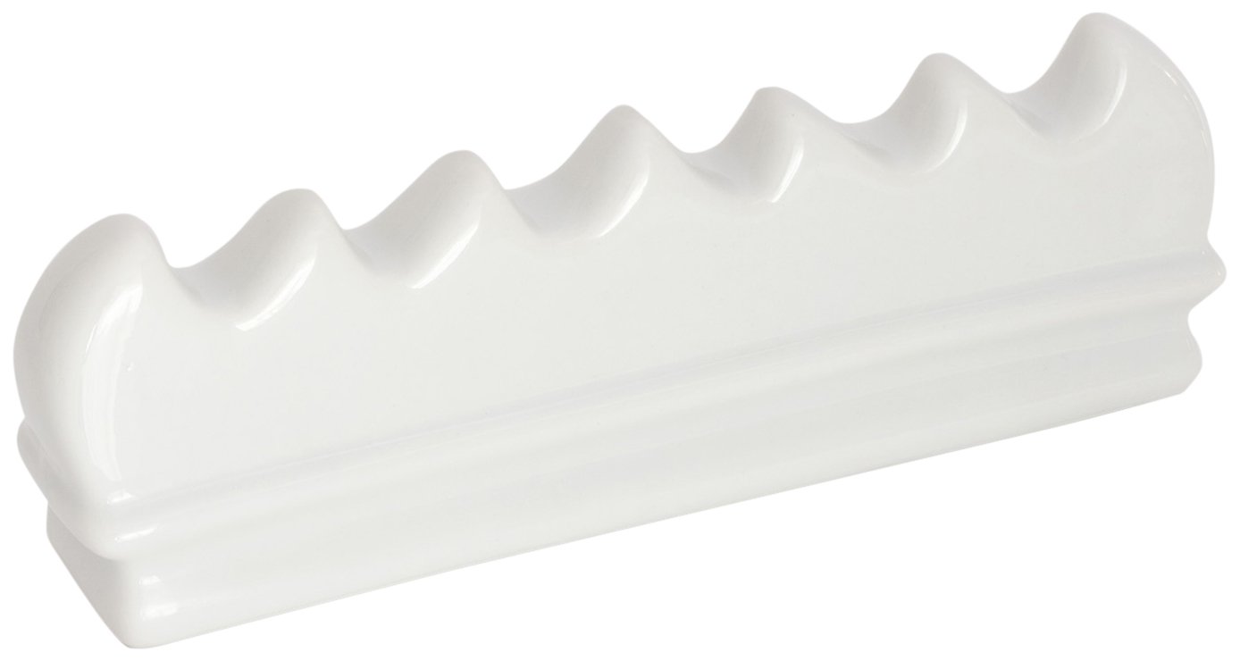 Ceramic Brush Holder for Artists - 6-Scoop Organizer for Paintbrushes