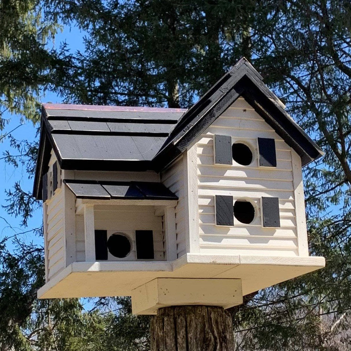 Premium Montgomery Birdhouse for Purple Martins - Durable Outdoor Bird House for Garden, Patio & Backyard - Attracts & Protects Purple Martins - Ideal for Bird Watching & Nature Lovers
