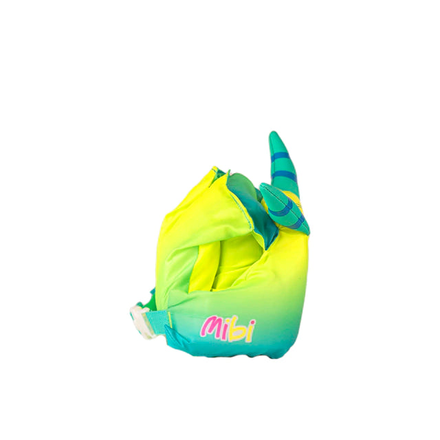 Flotador Mibi Monsters Neo Green - Inflatable Swim Float for Kids 2-3 Years | Perfect for Pool, Beach & Water Play