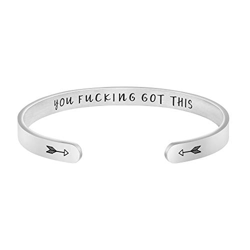 Inspirational Women's Bracelets - Encouragement Bangle for Best Friend, Christmas & Birthday Gifts for Her - Perfect for Daily Wear, Special Occasions & Thoughtful Surprises
