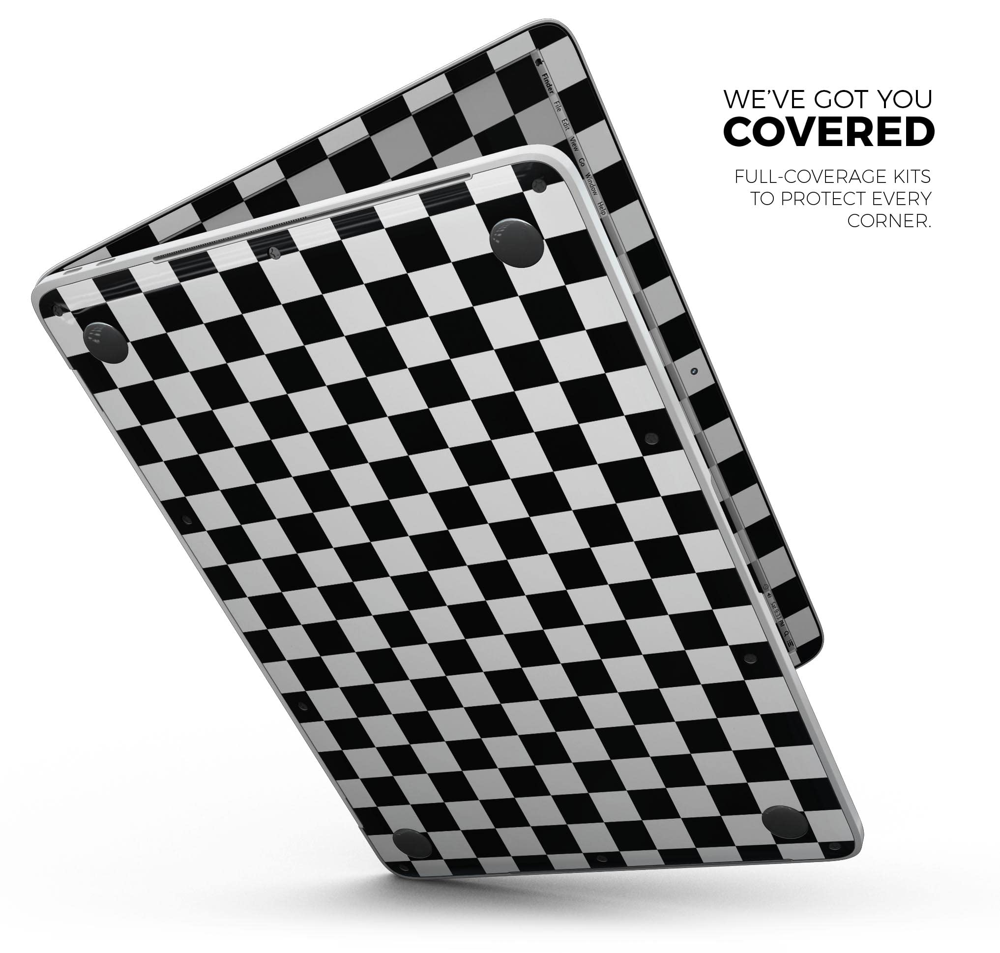Checkerboard Full-Body Protective Skin Wrap for MacBook Pro 13