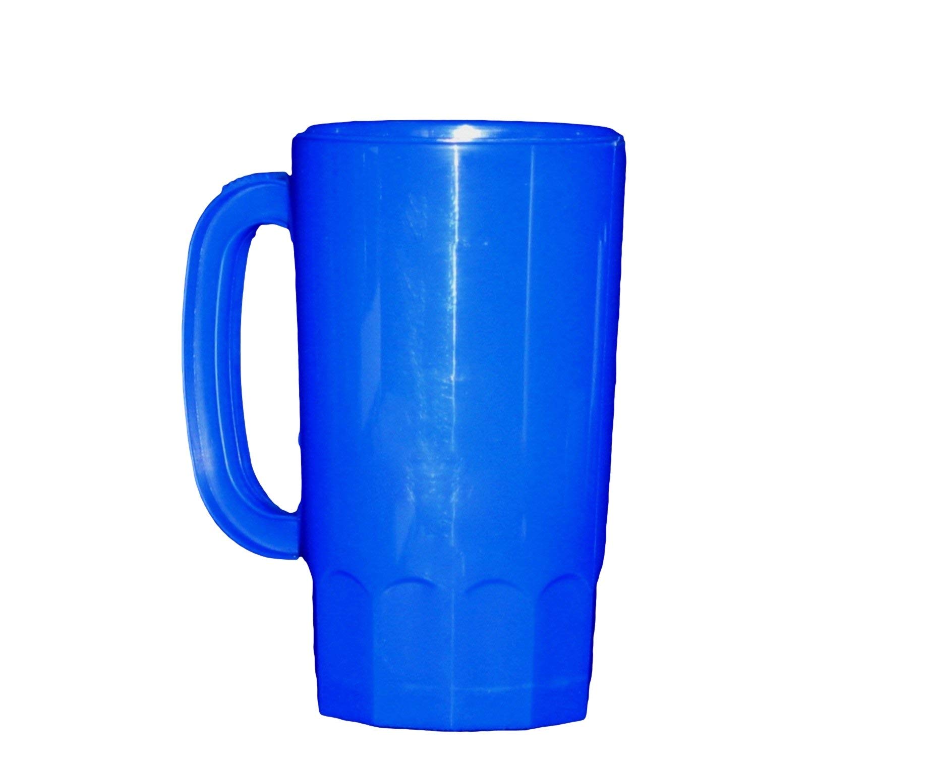 32oz Plastic Beer Mugs Set of 6 - Colorful Large Party Cups for Outdoor BBQ, Tailgating & Home Bar Use - Durable Shatterproof Drinking Glasses for Beer, Cocktails & Beverages
