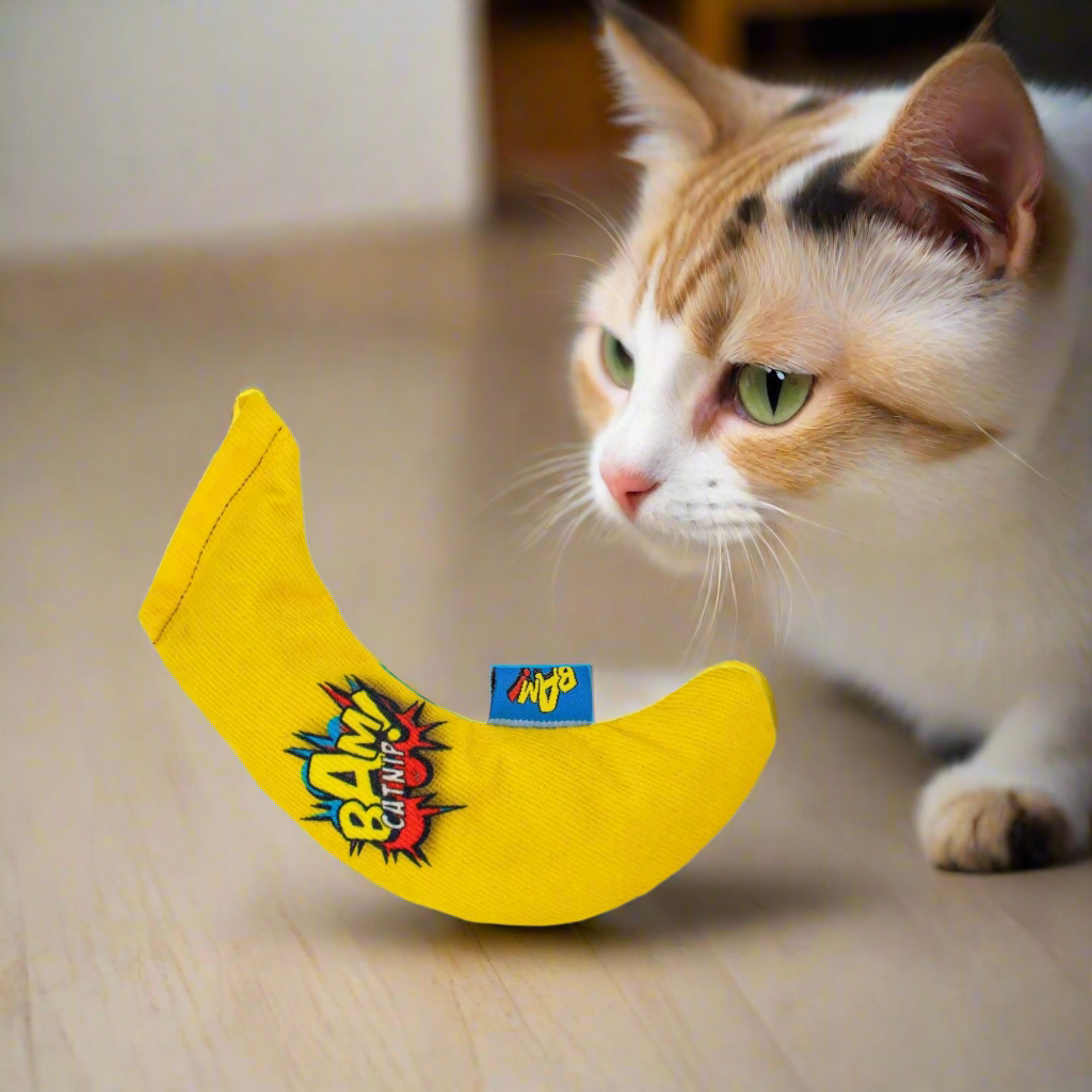 Premium BAM® Catnip Toys Set - Banana, Cigar & Carrot Bundle for Cats | Fun Interactive Play, Stress Relief & Training Reward | Perfect Gift for Kittens & Adult Cats