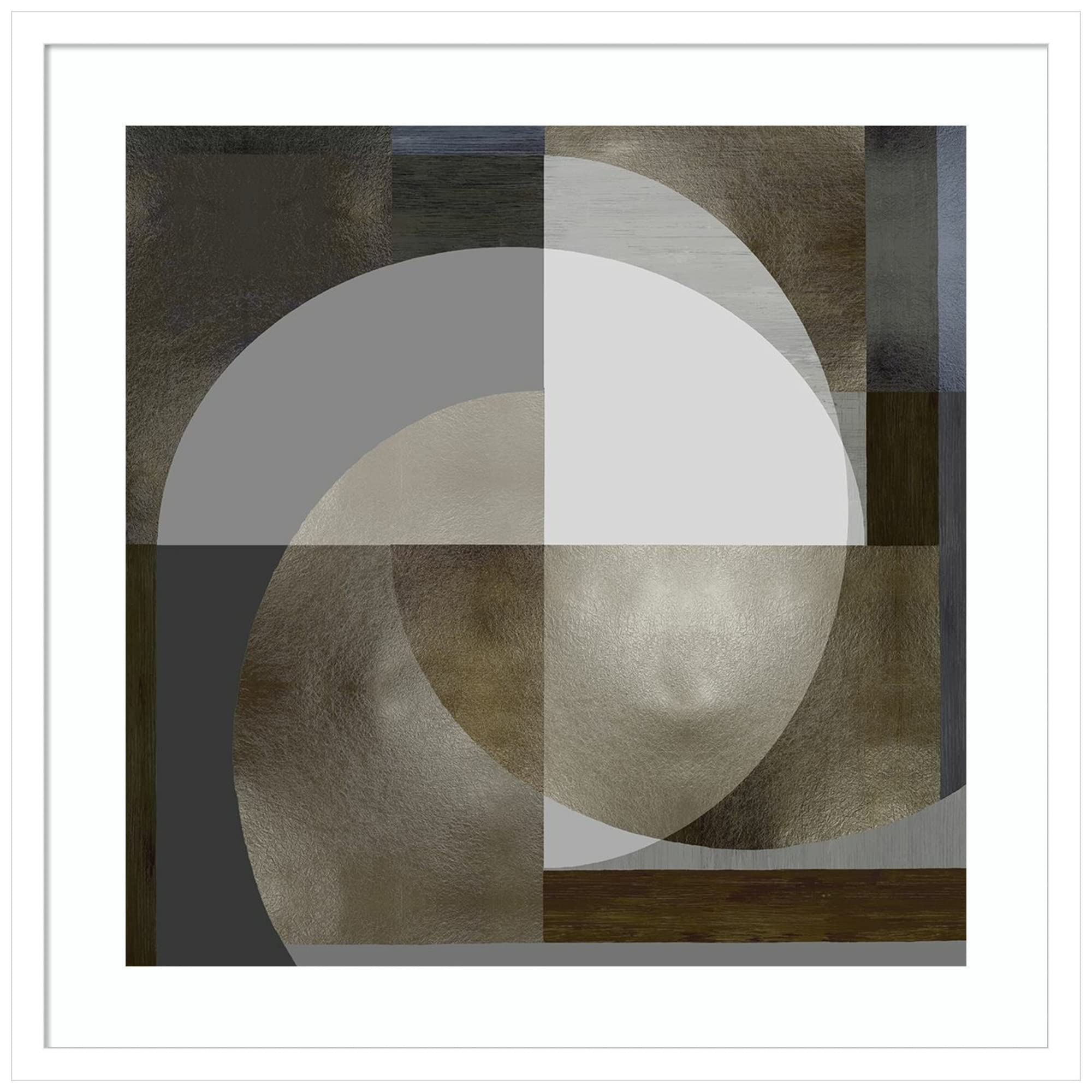 Amanti Art Framed Abstract Wall Art Print 25x25 - Meld IV by Justin Thompson | Modern Contemporary Decor Poster Painting for Living Room, Bedroom, Office | Perfect for Home & Office Decor, Gift Idea