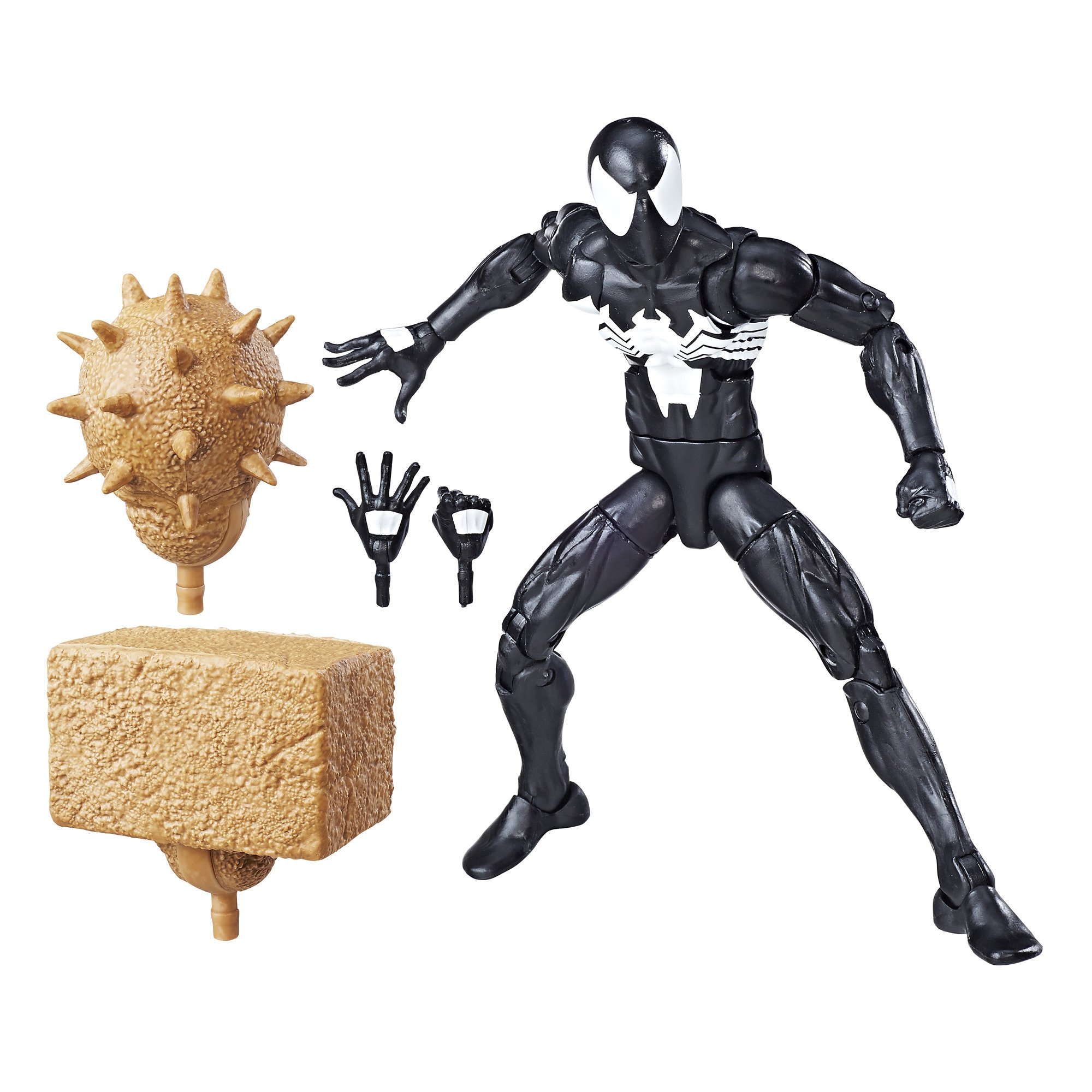 Marvel Spider-Man 6-inch Legends Series Symbiote Spider-Man Action Figure - Collectible Toy for Display & Play | Perfect for Marvel Fans & Collectors