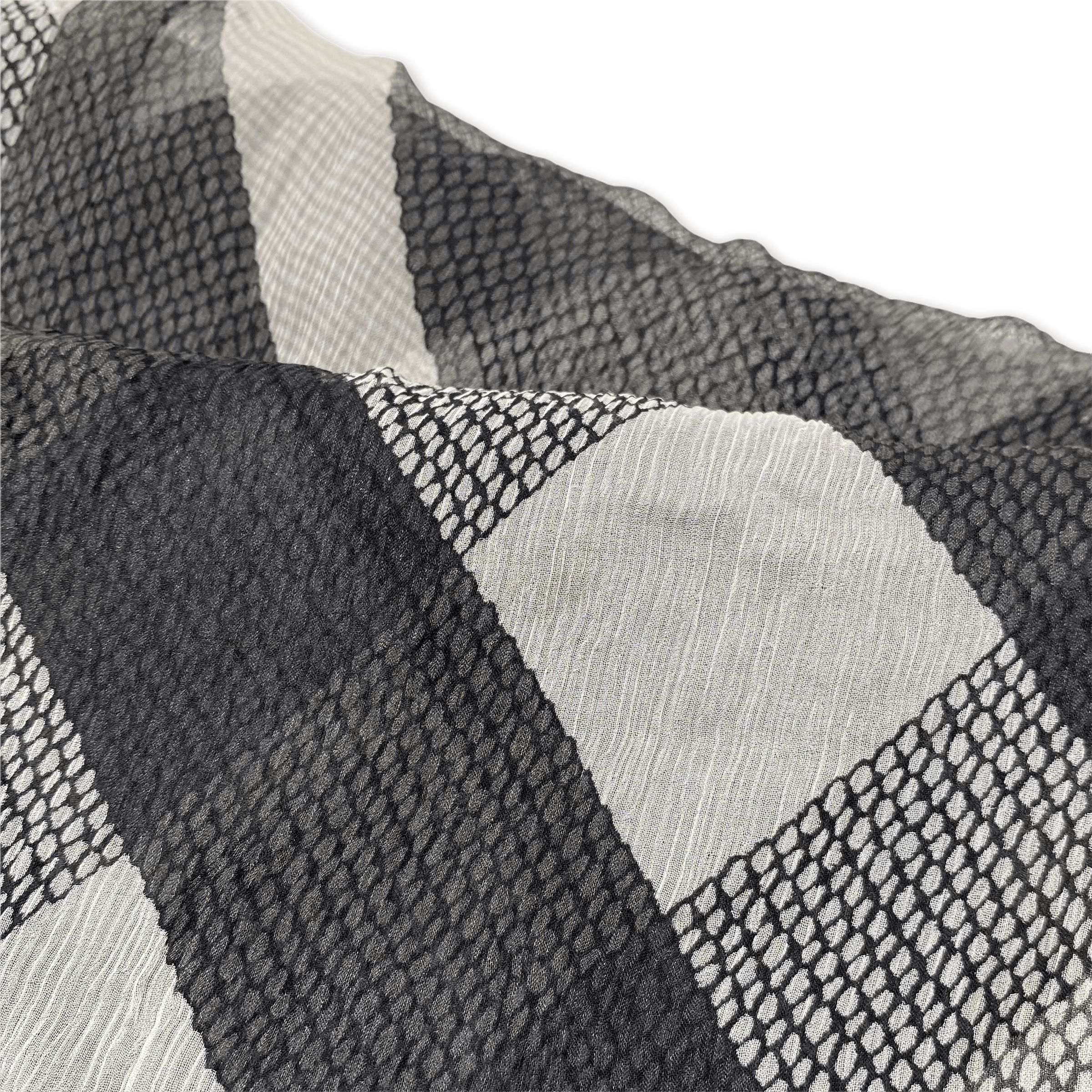 Burberry Black Silk Check Sheer Scarf - Luxury Fashion Accessory for Women, Elegant & Lightweight - Perfect for Office, Travel & Special Occasions