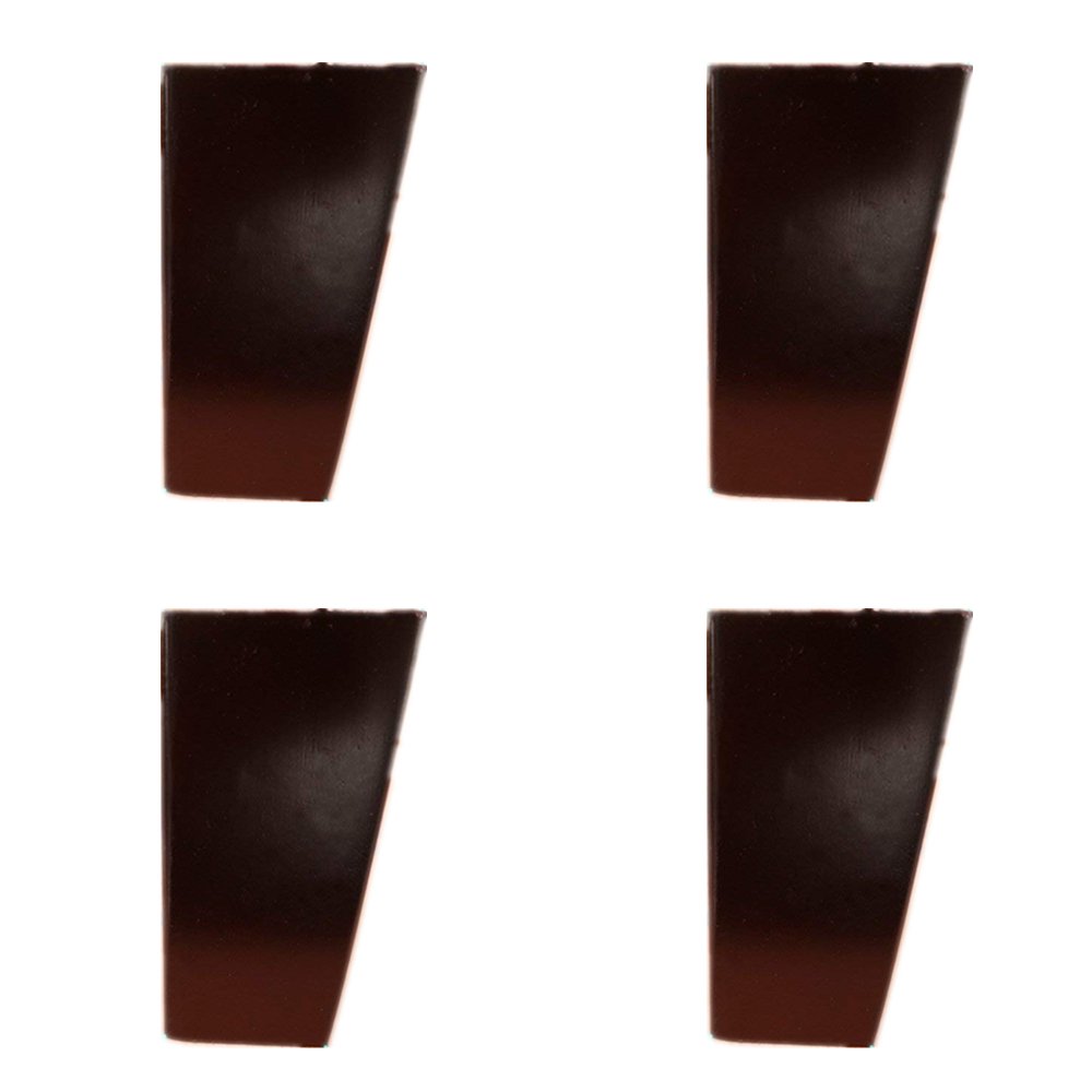 4 Pack Black Tilted Square Wooden Furniture Legs - 10cm Height for DIY TV Stand, Sofa, Ottoman, Bed & Cabinet - Sturdy & Stylish Home Decor Upgrade