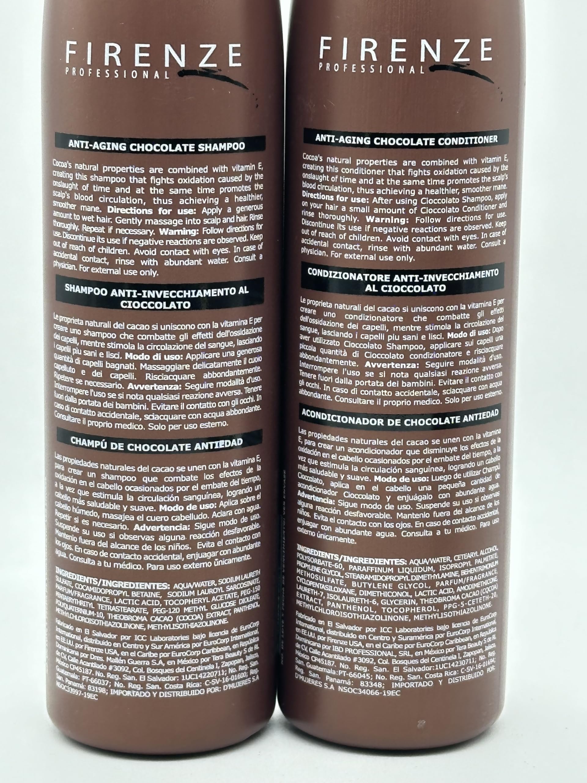 Cioccolato (CI) Shampoo & Conditioner Set - 10.1 fl oz/300ml + Hair Mask Treatment 13.5 oz/400ml | Deep Moisturizing for Dry & Damaged Hair | Salon-Quality Hair Care Kit for Women & Men