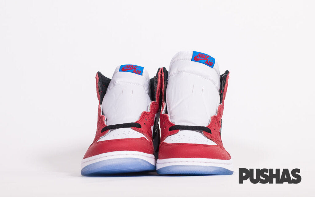 Original Air Jordan 1 'Spider-Man: Into the Spider-Verse' Origin Story Sneakers - Men's Basketball Shoes for Casual Wear & Street Style