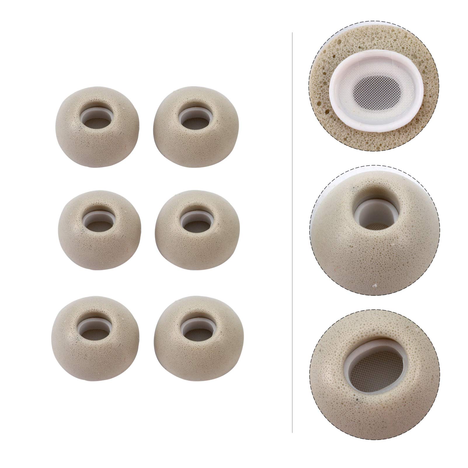 Premium Noise Cancelling Earbud Tips - Memory Foam & Silicone Replacement Ear Tips for Mikikit Earbuds | Comfortable Noise Isolation for Travel, Workouts & Office Use