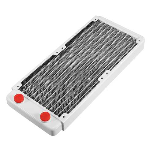 240mm Copper Computer Water Cooling Radiator - 13 Tubes High Performance Heatsink for PC Gaming & Overclocking - Perfect for Custom Liquid Cooling Systems