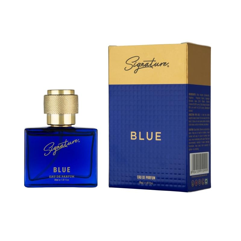 Premium Signature Blue Perfume for Women & Men - 30ml Eau de Parfum - Long Lasting Fragrance for Date Night, Office & Special Occasions