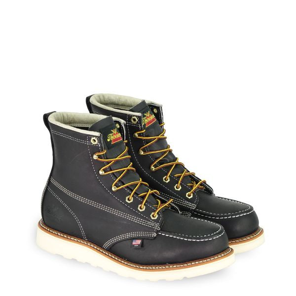 Thorogood 804-6201 6-Inch Steel Toe Moc Toe Work Boots for Men - Slip Resistant & Comfortable for Construction, Warehouse & Outdoor Work