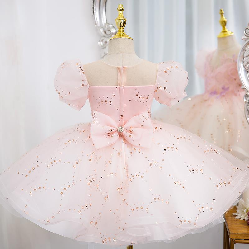 Sparkly Sequins Birthday Party Dress for Baby Girls & Toddlers - Princess Gown for Special Occasions, Photo Shoots & Pageants