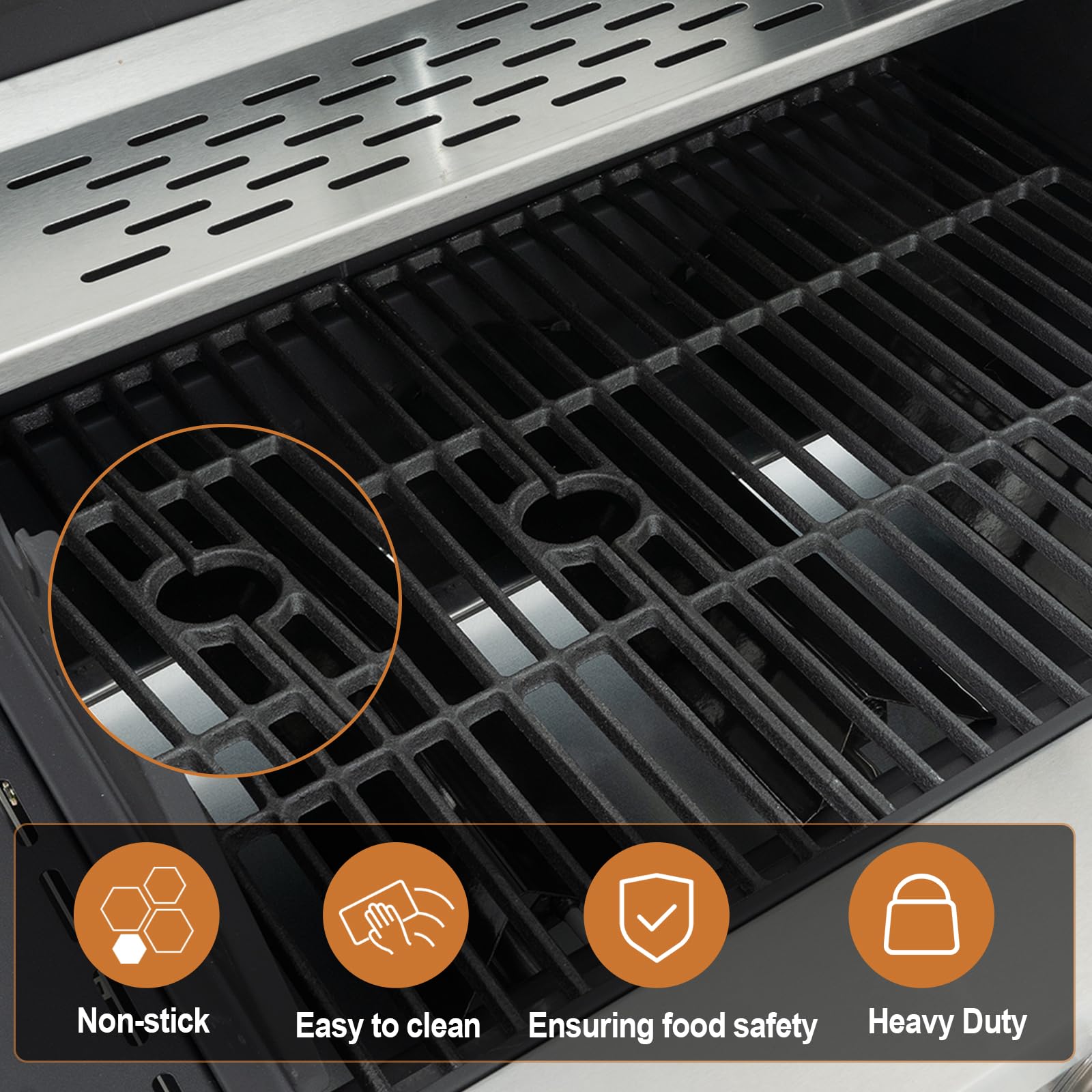 3-Burner Stainless Steel Propane Gas Grill - 37,150 BTU Portable BBQ Grill with Wheels for Backyard, Patio & Camping | Outdoor Cooking, Tailgating & Picnics