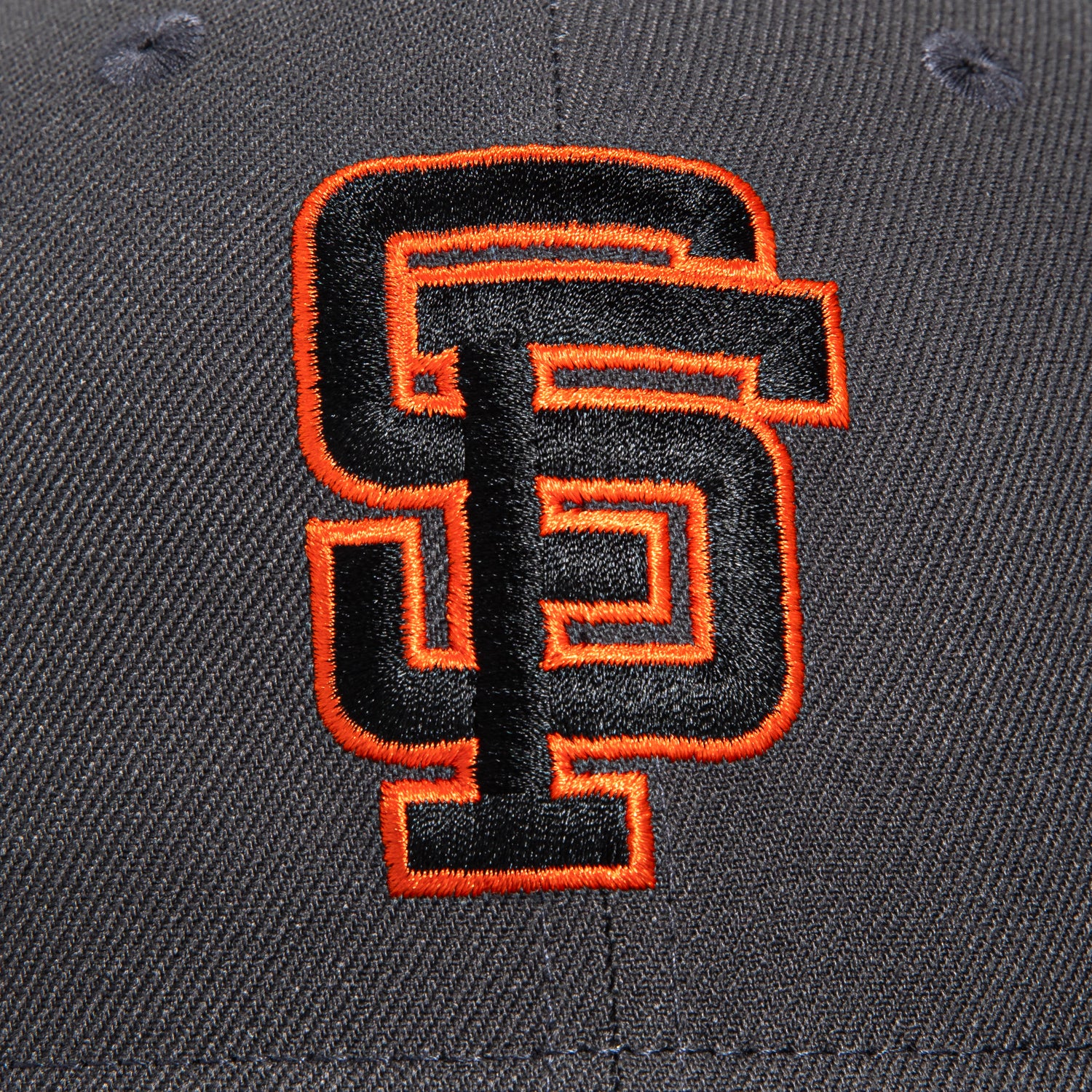New Era 59Fifty San Francisco Giants Tell It Goodbye Patch Baseball Cap - Graphite, Black & Orange - Perfect for MLB Games, Sports Events & Casual Wear