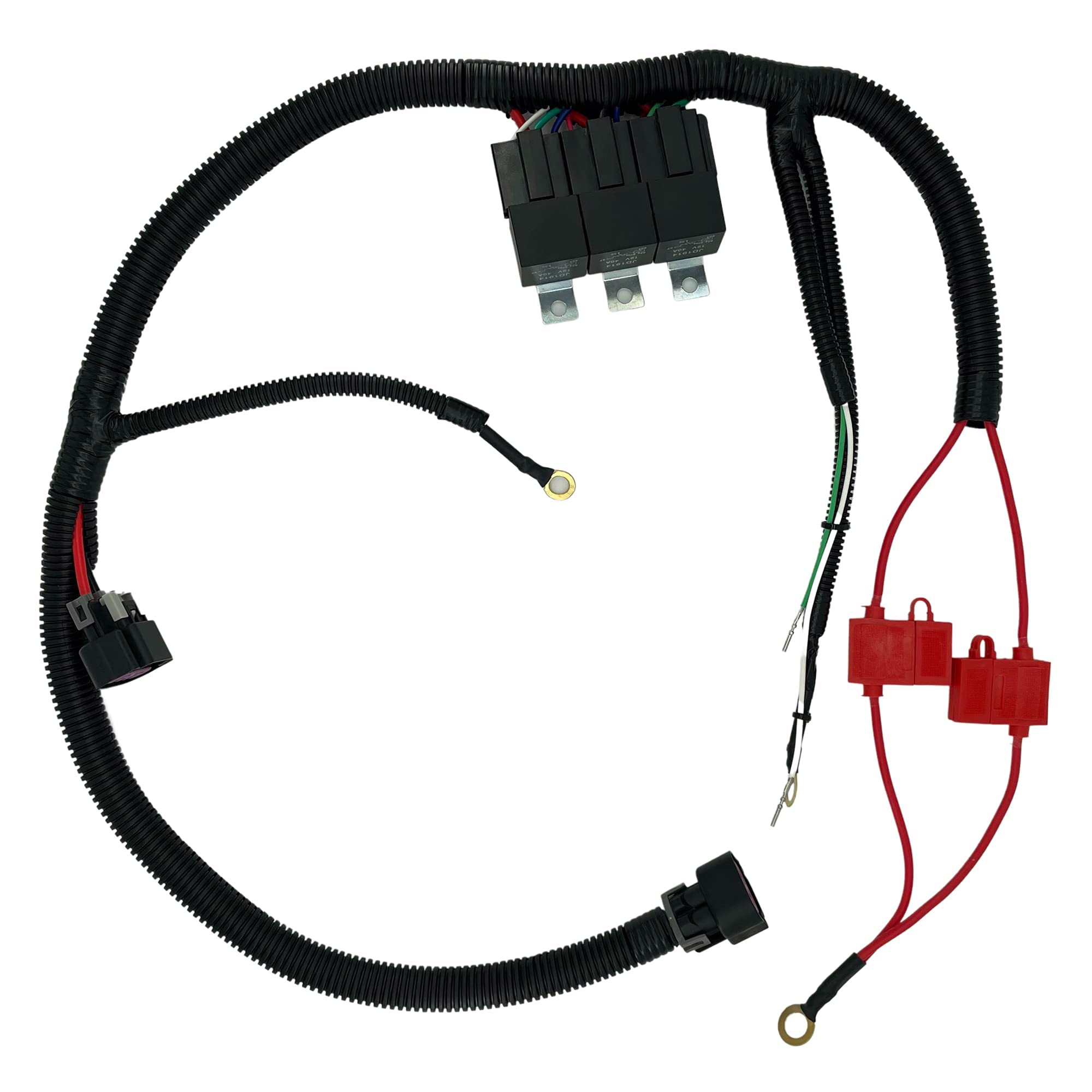1999-2006 GM ECU Control Electric Cooling Fan Upgrade Kit - Dual Electric Fan Wiring Harness Replacement for 7L5533A226T | Perfect for Engine Cooling System Enhancement & Performance Tuning