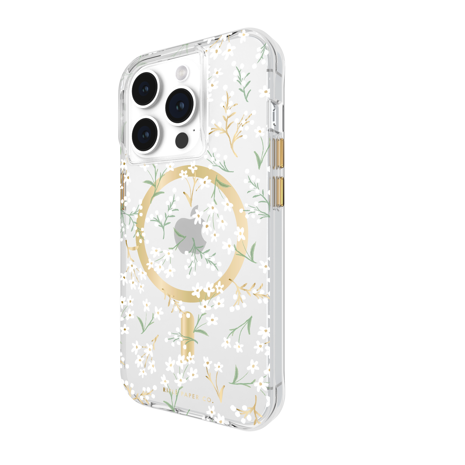 Case Mate Rifle Paper Co. Petite Fleurs MagSafe Compatible iPhone 15 Pro Case - Floral Design Protective Phone Cover for Everyday Use & Special Occasions