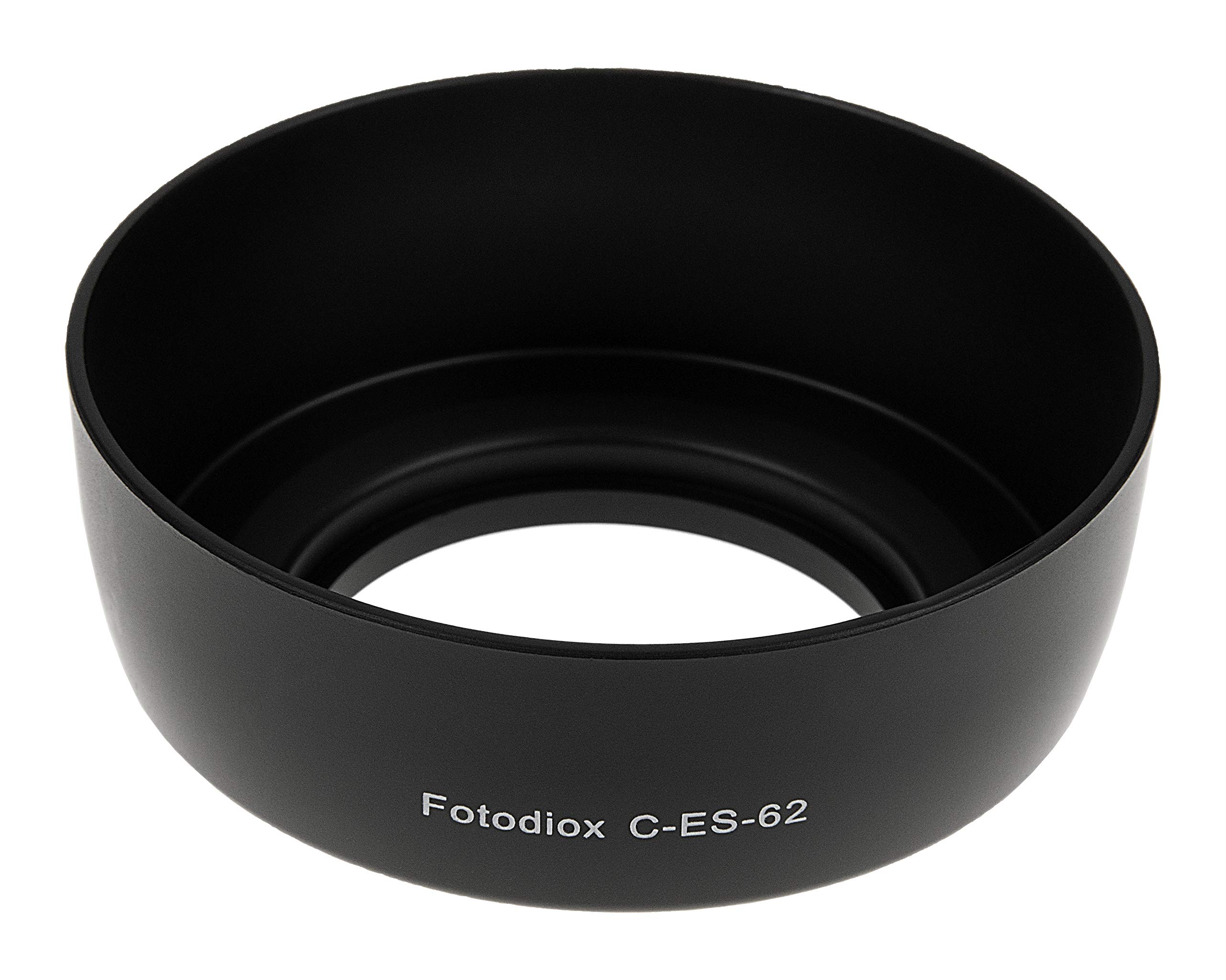 Fotodiox ES-62 Lens Hood for Canon EF 50mm f/1.8 II - Anti-Glare Shield for Outdoor & Studio Photography