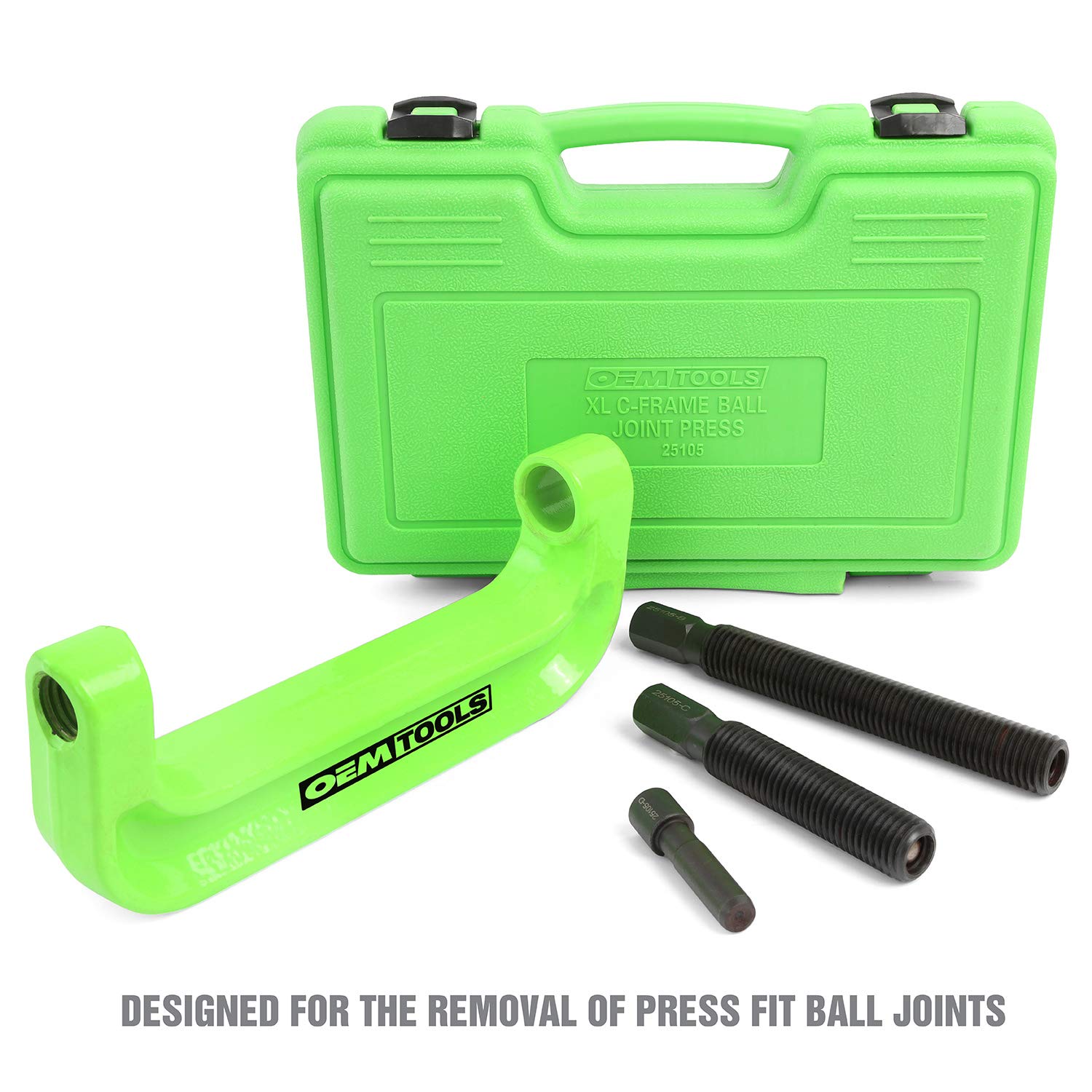 OEMTOOLS 25105 XL C-Frame Ball Joint Press Kit - Heavy Duty Ball Joint Removal Tool for Trucks & SUVs - Extended Reach for Large Adapters - Perfect for Auto Repair Shops & DIY Mechanics