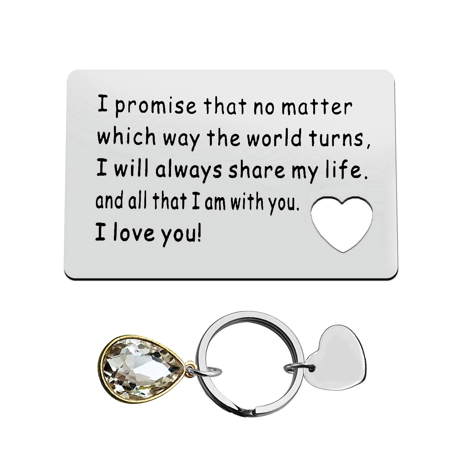 Personalized Engraved Wallet Insert Card for Men - Valentine's Day, Wedding Anniversary, Christmas & Birthday Gift for Boyfriend, Husband - Perfect for Romantic Occasions & Special Moments