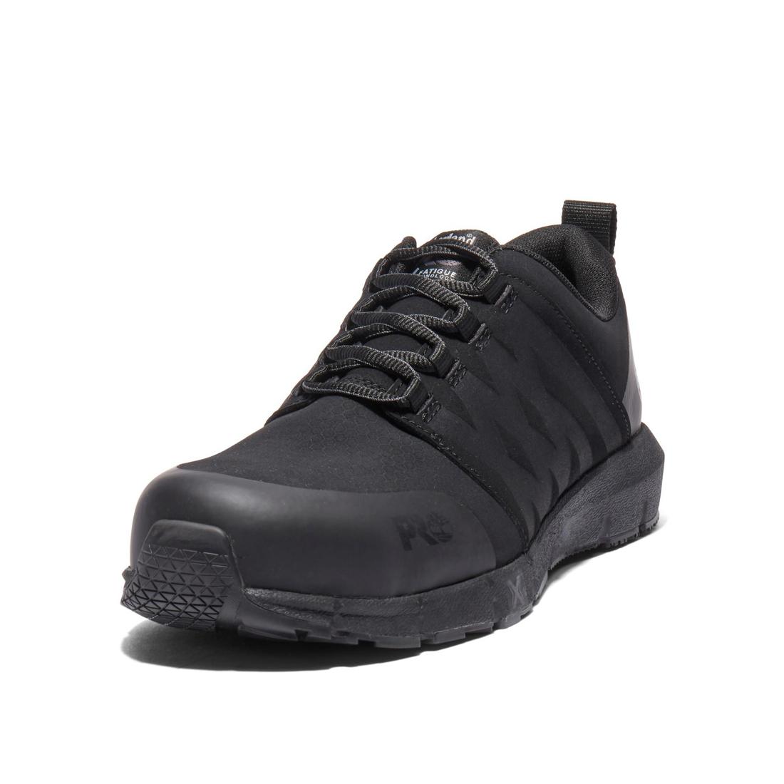 Radius EH Composite Toe Work Shoes for Men - Black Safety Boots with Electrical Hazard Protection | Ideal for Construction, Warehouse & Industrial Work