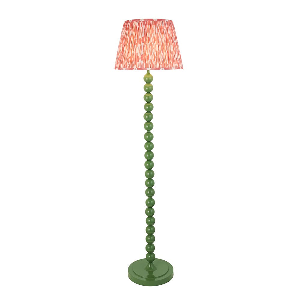 Auralis Ikat Floor Lamp with E27 Socket - Modern Handwoven Design for Living Room, Bedroom & Office Lighting